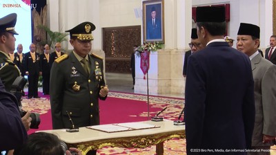 Sah! Jokowi Lantik Agus Subiyanto Jadi Panglima TNI